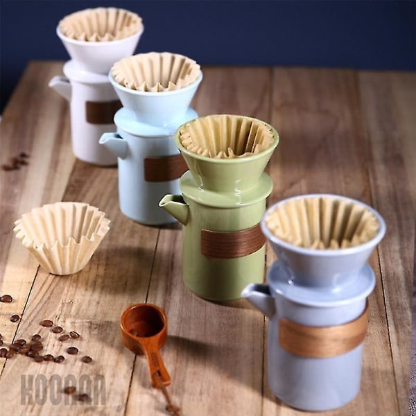 Keramisk Drypkop Kaffe Filter Hæld Over Kaffe Maskine Tragt Drypper Kaffe Filter Kop Espresso Co