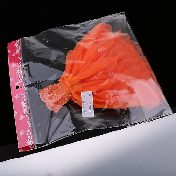Modeklänning för docka, orange, flerskiktad