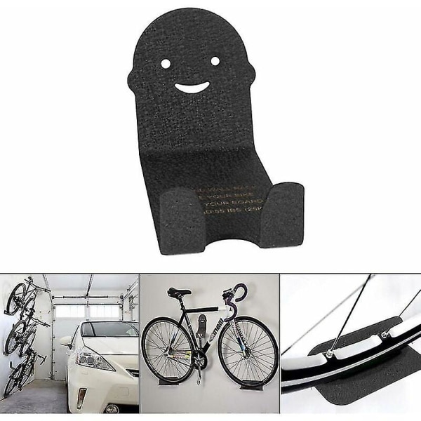 3-delad väggmonterat cykelställ i stål (bottenfäste, hjulställ)