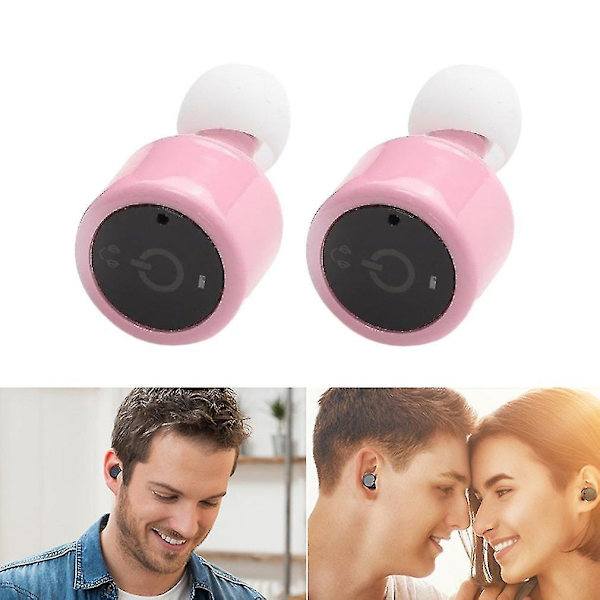 Mini Trådlösa Bluetooth-hörlurar med mikrofon, äkta bas, in-ear