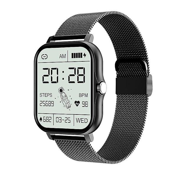 Sport Step Counting Heart Rate Blood Pressure Blood Oxygen Sleep Health Monitoring Alarm Clock Y13 Smart Watch Y13 black steel belt
