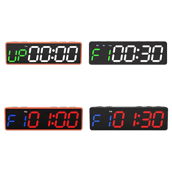 Gym Timer med LED-display, väggklocka för intervallträning 2023