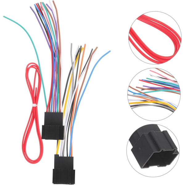 Bilstereo Kabelhärva Kit Högtalarkabel till Radio Kabelhärva Adapter