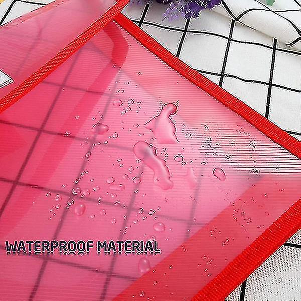 A4 Pp Vandtæt Transparent Dokument Opbevaring Organizer Pouch