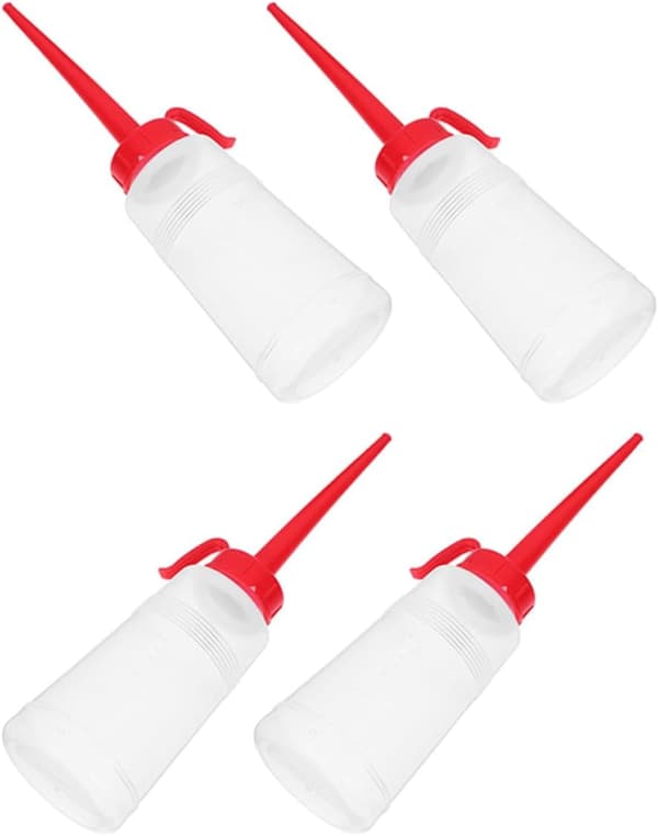 4 st symaskinsoljeapplikatorset 160 ml långpipiga oljedispenserflaskor i plast