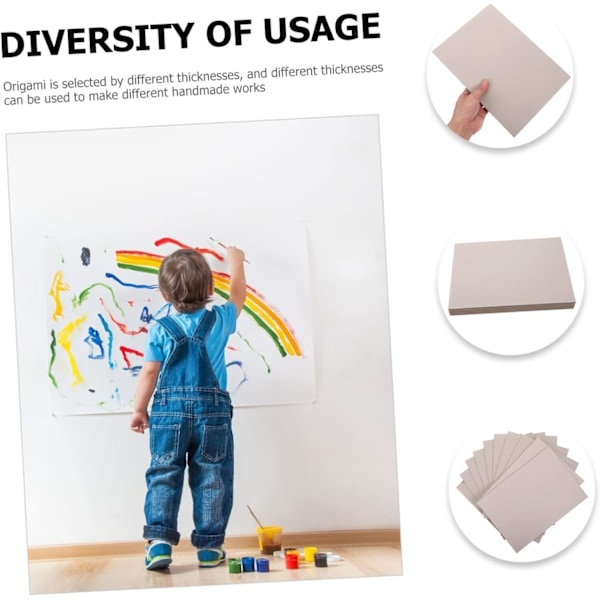 Utsøkt håndverk DIY papp for gutter og jenter 10 stk pakke A4 størrelse 3mm tykk for kunst