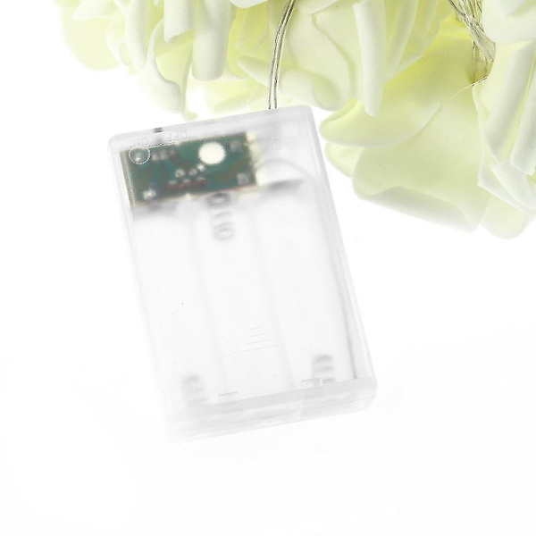 20 LED Roseblomst Fe-lys Bryllup Fest Jul Dekoration