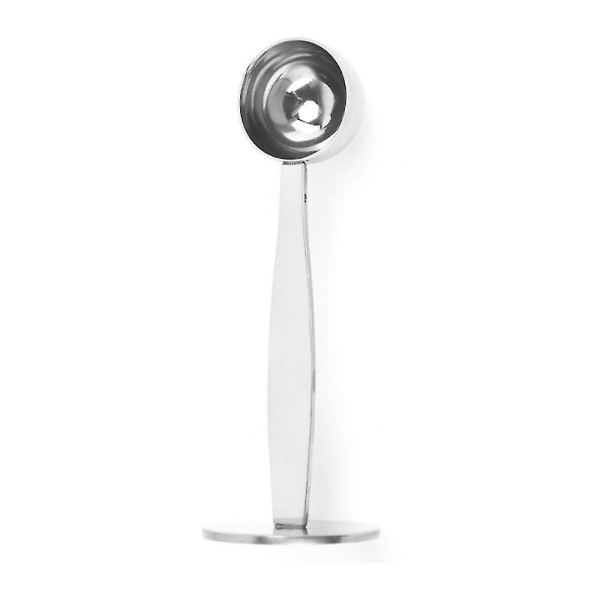 To-i-en rustfrit stål kaffeske, dobbeltfunktionel kaffeske, multifunktionel skeholder, kaffeværktøjer til måling