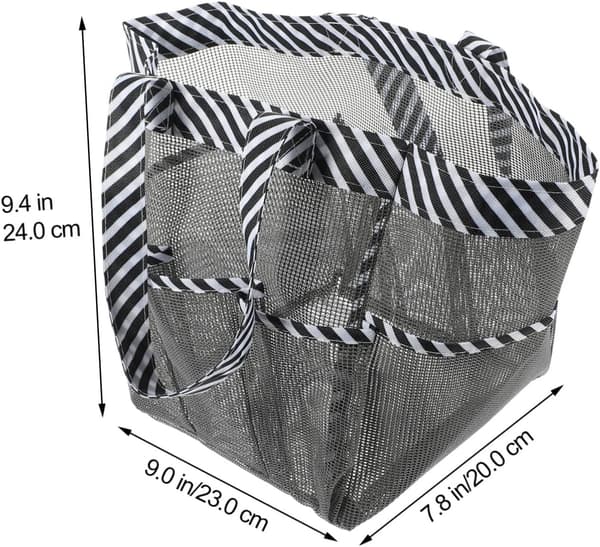 Mesh brusepose toilettaske stor rejsekosmetiktaske robust design