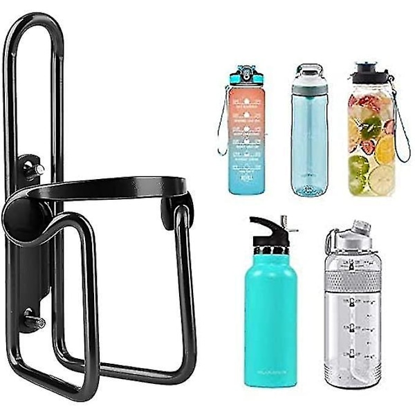 2 stk. Cykel Vandflaskeholder Beslag Justerbar Aluminium