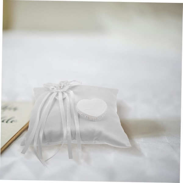 Unik Blomsterdesign Pute Ringbærer Puteholder for Bryllup
