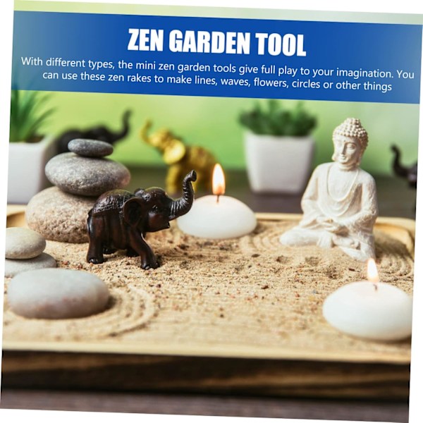 Sandbord 12 stk. Zen Have Rive Sæt Japansk Zen Sand Have Værktøj