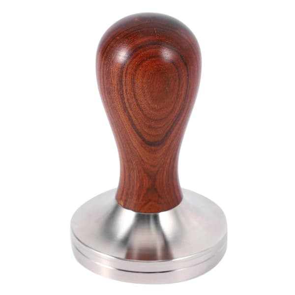Kaffetamper med Træhåndtag Kaffe Pulver Hammer 58.35mm Cafe Tilbehør