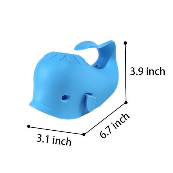 Haneformet Badekar Baby Badekar, Haneformet Badekar Baby Badekar Silikon Hval Til Børn, Badekarudløbsdækning Baby Badekar Blue