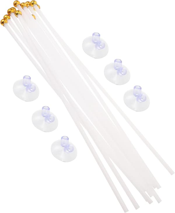 6st Bilflaggstångsfäste Sugkopp Flaggstångshållare Bilflaggfäste Plast Flaggstångsfäste Tillbehör