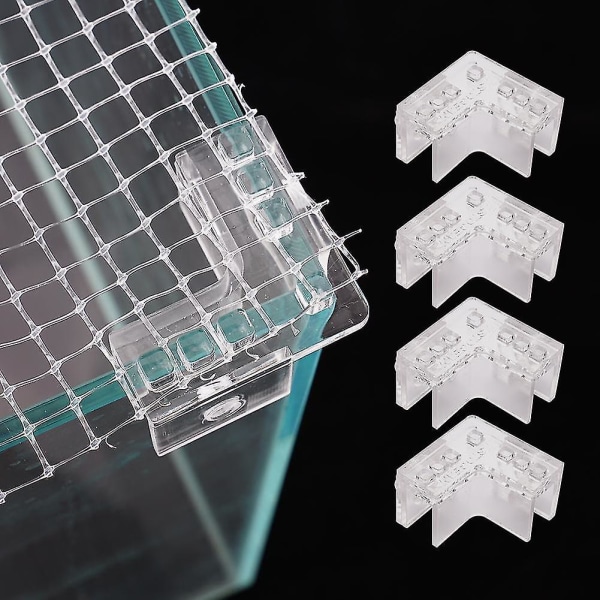 Akvarium Topp Klar Mesh Skjerm Netting Utbytte Del Fisk Tank Deksel Forsyning