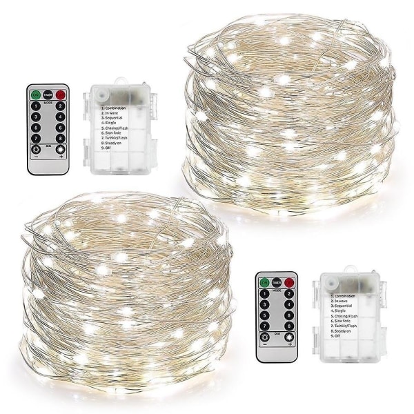 LED String Lights 5m 50 LEDs Vandtæt fjernbetjening