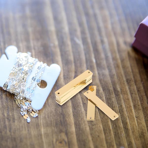 10 stk. dobbelthulls koblinger DIY smykketilbehør rustfritt stål legering