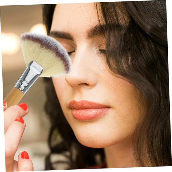 2 stk. løs pudderbørste, sættebørste, blød børste makeup til ansigtsblush, highlighterapplikator