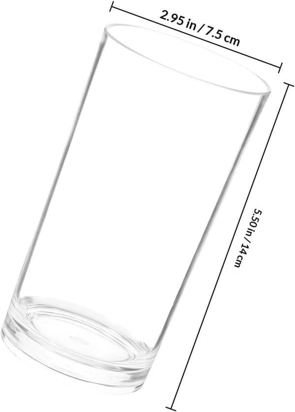 Blomsterholder Søyle Lysestake Rettkantet Akrylvase Minimalistisk Elegant Stabil Design Multifunksjonell