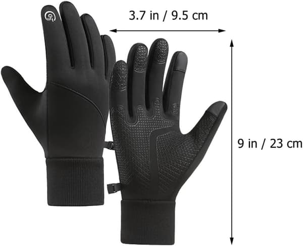 Varme touchscreen-handsker til mænd til ridning og kørsel Vandtætte polyester cykelhandsker