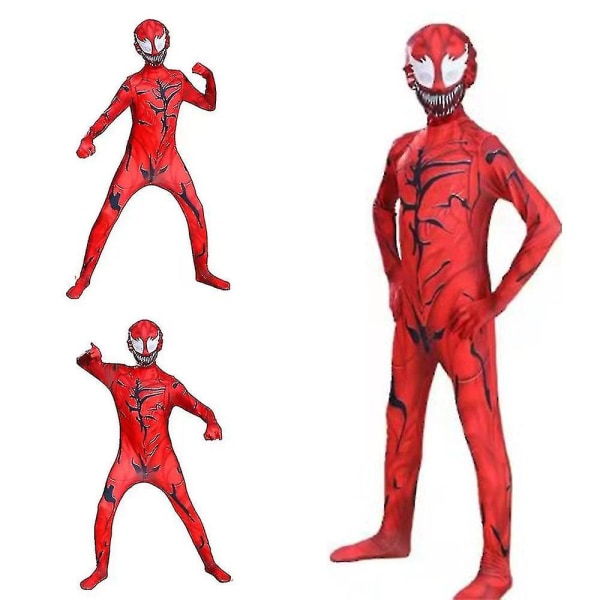 Venom Carnage Jumpsuit Kostyme for Gutter for Gutter 4-5 Years