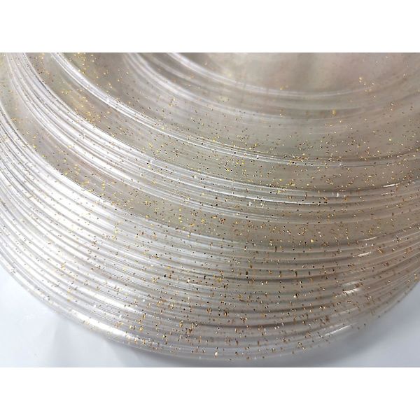 40 stk Gull Plasttallerkener Engangs Gull Glitter Forrettstallerkener
