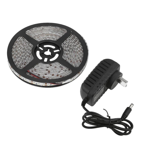 5m/3528/600LED Vanntett Enkelt Lampebelte AU Pluggadapter