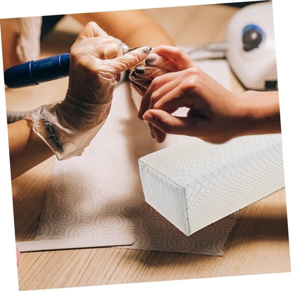 Neglehåndstøttepude og armlænspude til manicure hvid