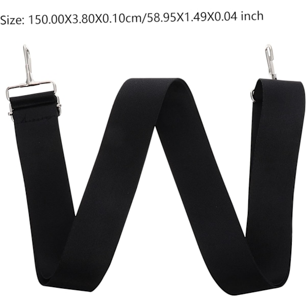 2 stk. justerbar nylonrem til crossbody tasker, bred taskerem med clips