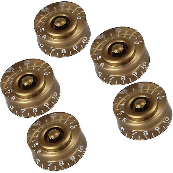 Elektrisk Gitarr Snabbvredsknapp (guld) (5 st)