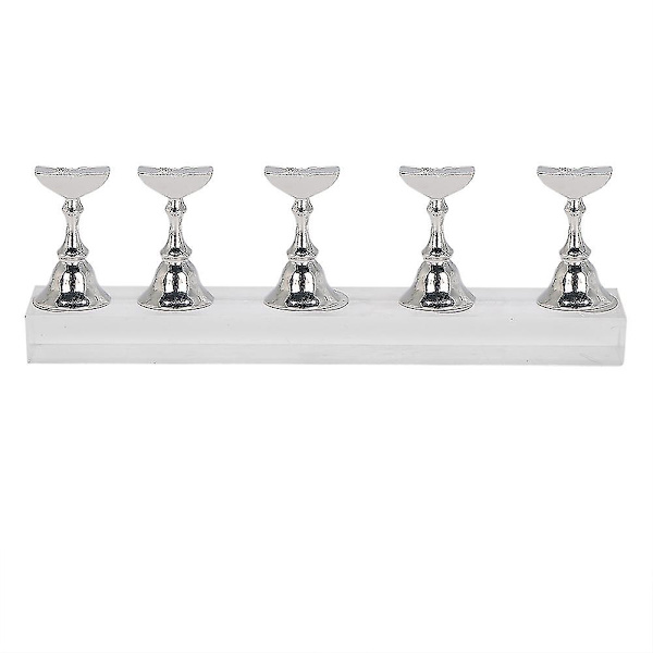 Neglekunst Display Øvelsesstativ Magnetisk Negle Fingernegl Tip Holder Manicure Sæt Værktøj (6)
