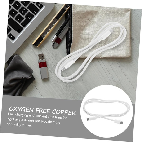 USB-C Opladerkabel 2-pak Hurtig Opladningskabel Type C til C Højhastigheds Telefonoplader Robust til Mobile Enheder