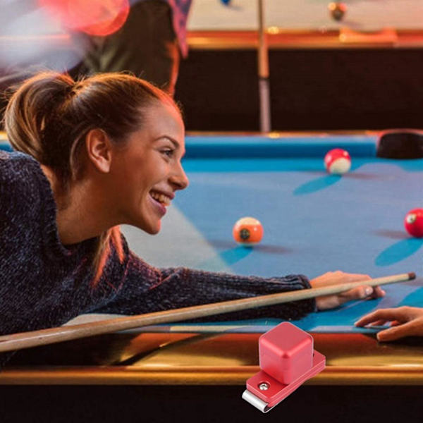1 kpl Kannettava Pool-tikku Chalk-pidike / Kevyt Biljarditikku Chalk-pidin / Snooker Biljardi A