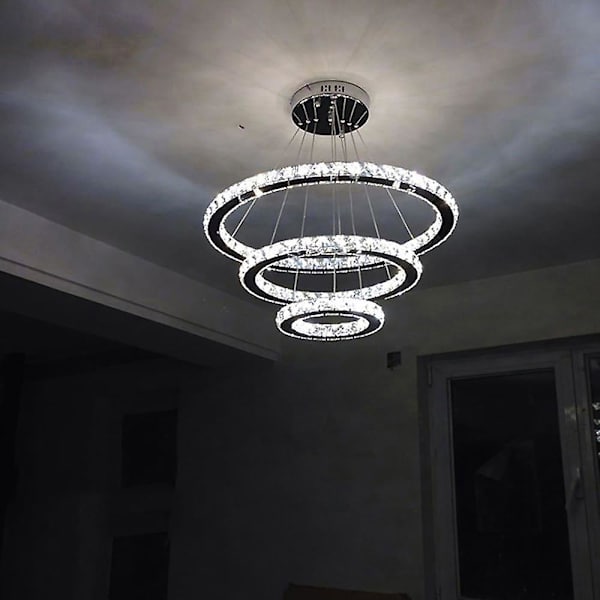 3-armet 70 cm Krystal Dæmpbar LED-Lysekrone Hængende Lampe