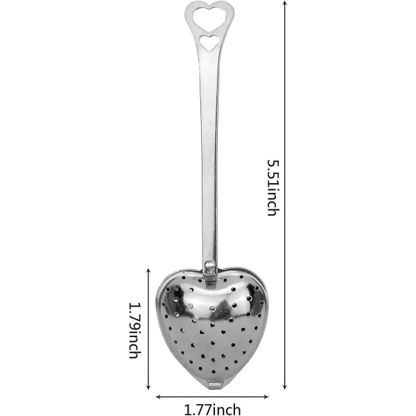 Teekula Infuser, 304 Rostfritt Stål Nät Sked För Lösa Örter