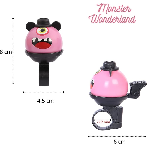 Barncykelklocka - 360° Rotationsbar Cartoon Cykelklocka För Flickor Och Pojkar Med Hög, Klar Klang