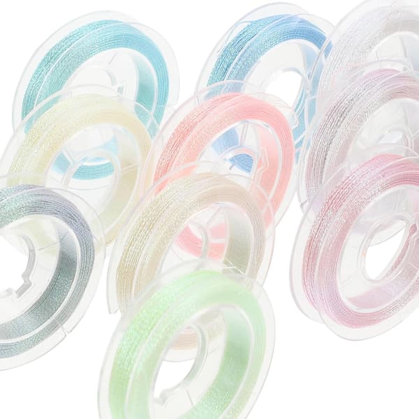 12 ruller lysende broderitråd slidstærk professionel broderitråd kæledyr polyester assorteret farve
