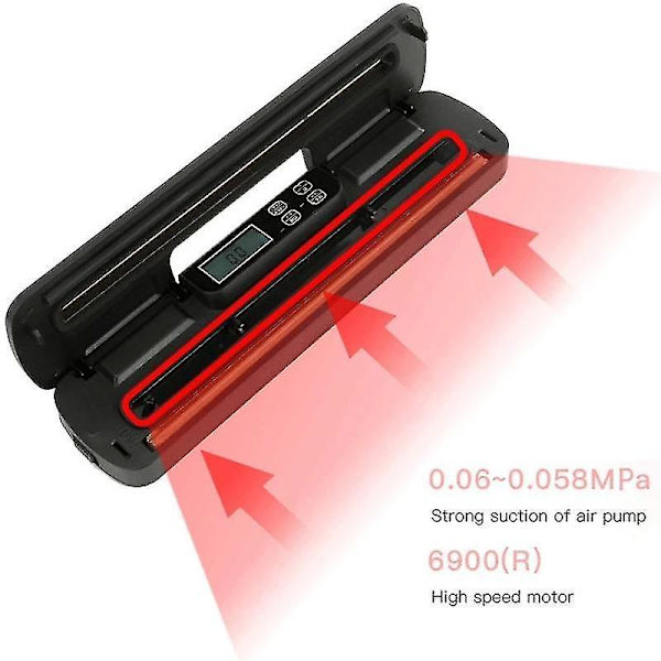 Elektrisk Vakuumförpackare för Mat 30cm Försegling Längd
