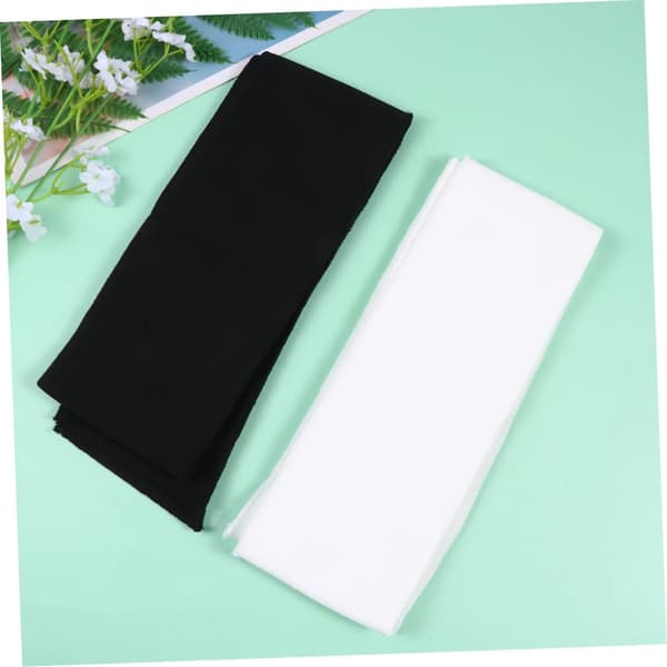6 stk. elastisk strikket stoffmansjett krage tøy DIY klestilbehør