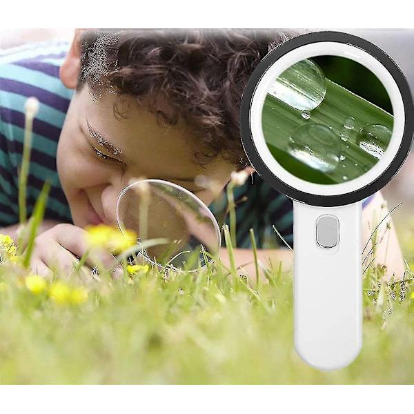 Suurennuslasi 13 LED-valolla Lukemiseen Seniorille Koruille