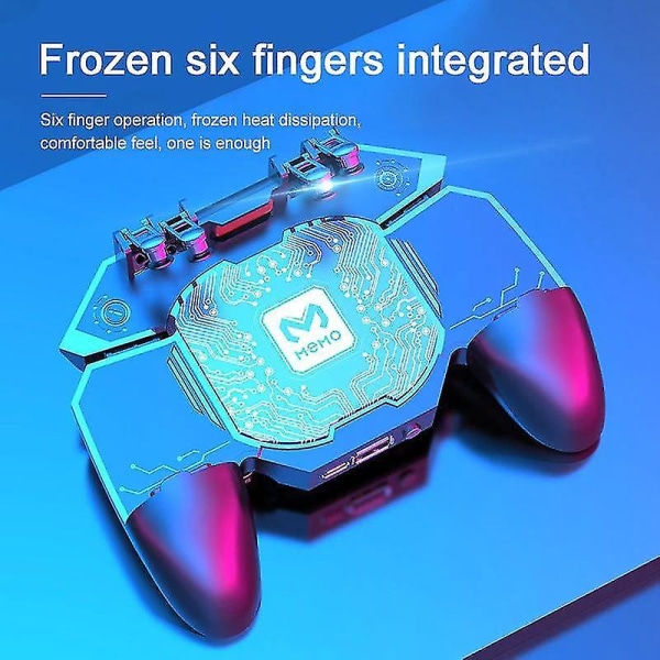 Phone Cooler Fan 6 Finger Trigger Joystick Gamepad