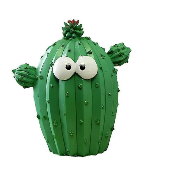 Saving Pot Cartoon Cactus Money Box Home Desktop Ornament