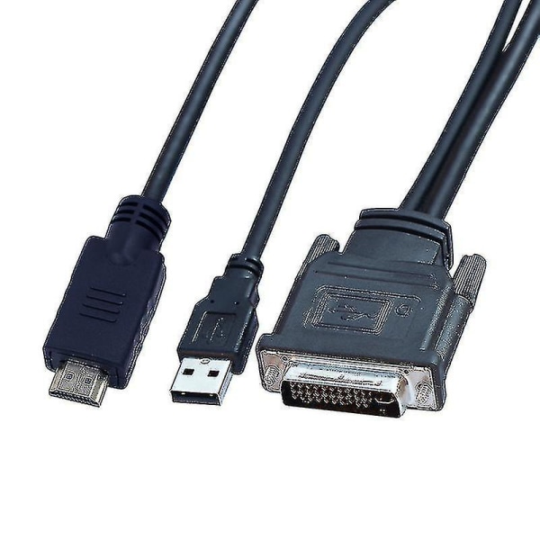 Dvi M1-da 30+5 stift till HD-kompatibel kabel Dual Link+ USB projektorkabel 1,7 m