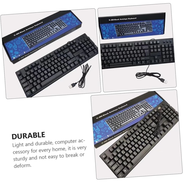 Trådbundet tangentbord och mus-set tangentbord och mus för bärbar dator PC för hemmakontor