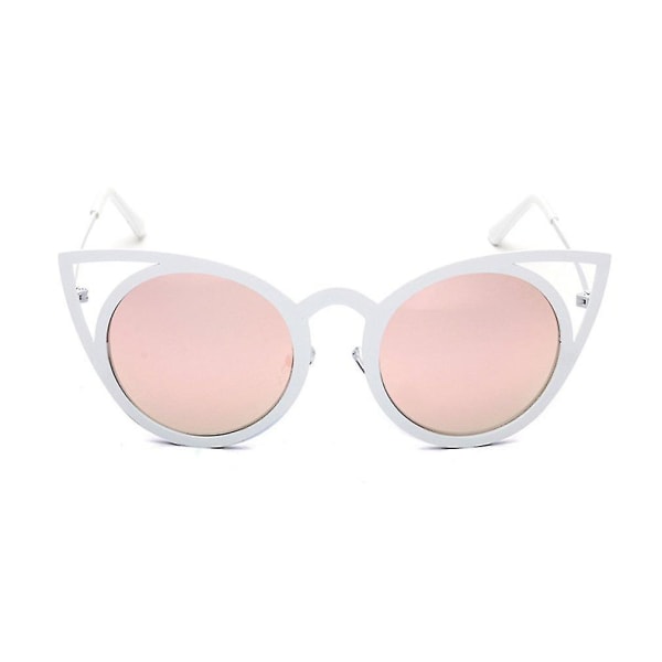 Cat Eye solbriller metall hulte reflekterende lys briller