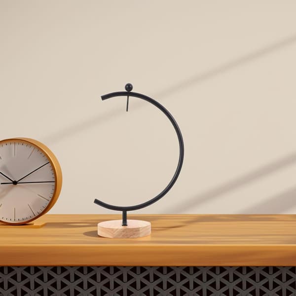 Jernpyntstativ Krokstativ Svart Rustikk Minimalistisk Stil Multifunksjonell Bruk Enkel Installasjon