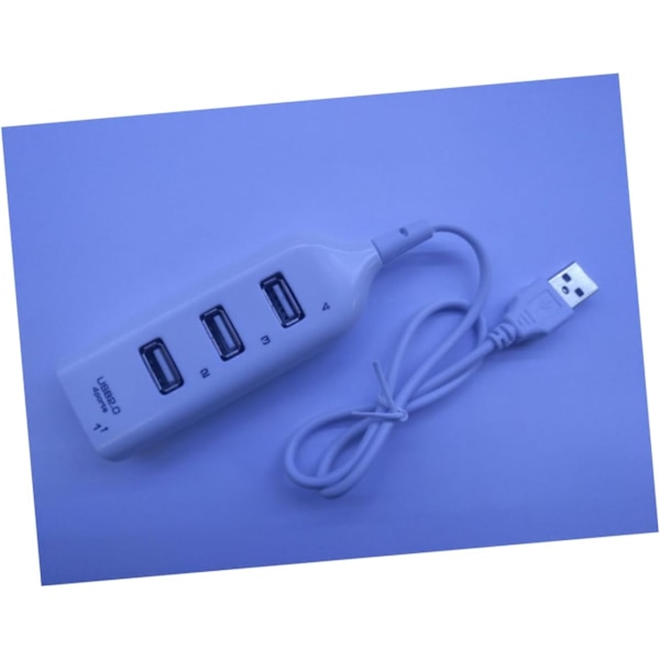 2 stk. -i-ett USB-hub 4 porter USB-splitter for bærbar PC 2.0 Datahub Overbelastningsbeskyttelse for Xp/vista/7/8/10