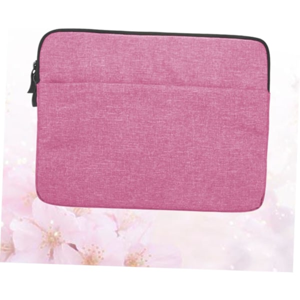Beskyttende taske til bærbar computer 15,6'' Laptop Sleeve Case Bærbar Taske Lynlås Enkel Stilfuld Rosafarvet