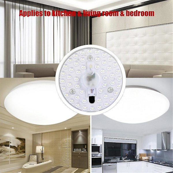LED Lyspanel Rund Loftlampe Plade Kilde Linse Modul